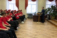 Встреча юнармейцев с выпускниками